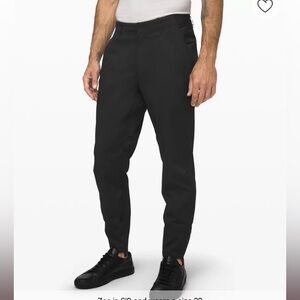 Lululemon Easy Commute Pants Mens 30 Black Water Repellent Reflective Biking